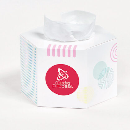 Boite mouchoirs hexagonale personnalisable
