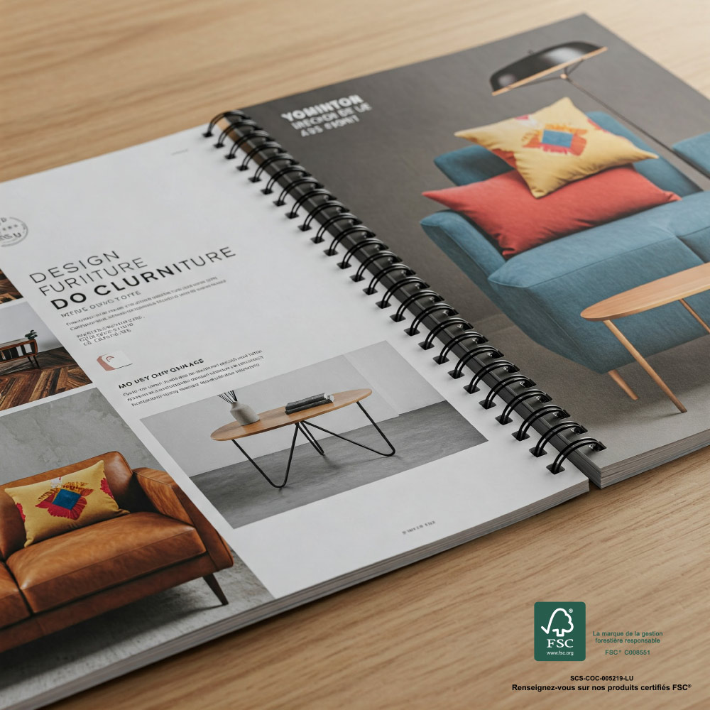 impression brochure spirale